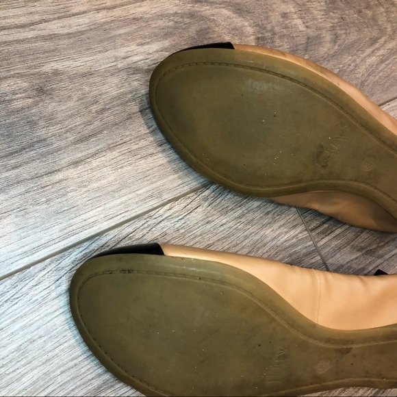 J.Crew Tan & Black Patent Cap Toe Ballet Flats - Picture 14 of 16